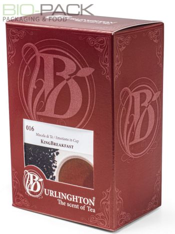 Tè nero miscela English  Breakfast  Burlinghton 15 filtri