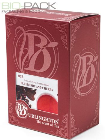 Infuso alla frutta Mirtillo e Ciliegia Burlinghton 15 filtri