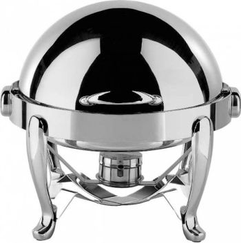 Chafing dish tondo con gambe acciaio piccolo