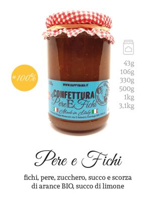 Confettura al gusto di pere e fichi