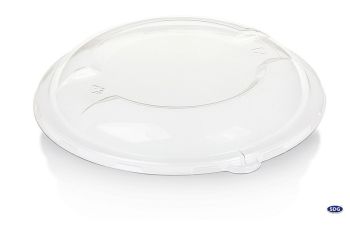 Coperchio cupola PLA trasparente impilabile per fondina tonda