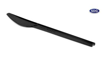 Coltello CPLA nero compostabile