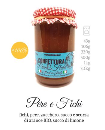 Confettura al gusto di pere e fichi