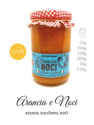 Confettura al gusto di arancia e noci