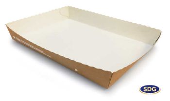 Vassoio pizza monouso in cartoncino riciclabile biodegradabile e compostabile