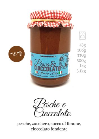 Crema al gusto di Pesca e Cioccolato