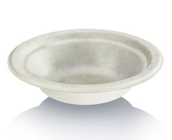 Fondina tonda nature 400ml in polpa di cellulosa non sbiancata