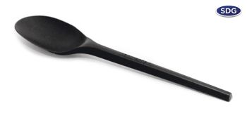 Cucchiaio CPLA nero compostabile