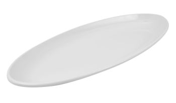 Piatto Ovale in Melamina bianca